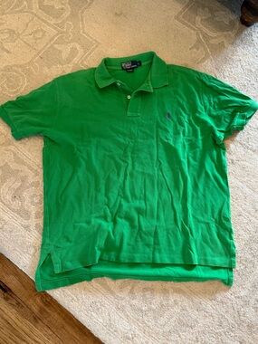Ralph Lauren Bright Green Polo Shirt with Pony